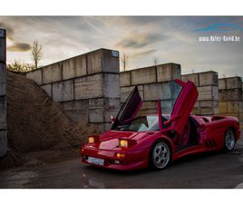 LAMBORGHINI DIABLO VT LAMBORGHINI DIABLO VT ROADSTER L144 5.7 V12 4WD / ROSSO TARGA / FUCHSIA & VINACCIA INTERIOR / LIFTING SYSTEM / BELGIAN CAR