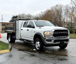 USED 2021 RAM 5500 CREW CAB 4X4 DRW CUMMINS 9-FOOT DUMP TRUCK