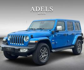 JEEP WRANGLER CONVERTIBLE UNLIMITED JEEP WRANGLER UNLIMITED 4XE 380 SAHARA CAMERA LEDER KEYLESS ALPINE DEALER ONDERHOUDEN