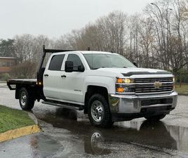 USED 2015 CHEVROLET SILVERADO 3500HD 4X4 8-FOOT FLAT DECK TRUCK