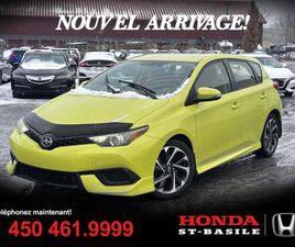 SCION IM SCION IM 2016 HATCHBACK + AUTOMATIQUE + 90,885 KM + CAMERA + MAGS + A/C + CRUISE