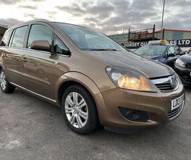 VAUXHALL ZAFIRA 2013 VAUXHALL ZAFIRA 1.8 DESIGN (140PS)