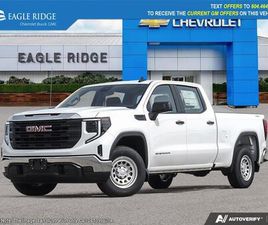 NEW 2026 GMC SIERRA 1500 PRO ELECTRIC REAR-WINDOW DEFOGGER, ELECTRICAL STEERING COLUMN LOCK, FRONT FRAME-MOUNTED BLACK RECOVERY HOOKS, HD REAR VISION CAMERA, HI