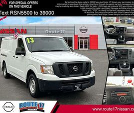 USED 2013 NISSAN NV CARGO NV1500 S V6