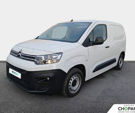 CITROEN BERLINGO VAN CITROEN BERLINGO (30) 2020 - BLANC - BERLINGO VAN M 650 BLUEHDI 100 S&S BVM5 CLUB