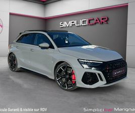 AUDI A3 SPORTBACK RS3 AUDI RS3 SPORTBACK 2.5 TFSI 400 S TRONIC 7 QUATTRO GARANTIE 12 MOIS TOIT OUVRANT BANGOLUFSEN SIEGES RS BECQUET CARBONE