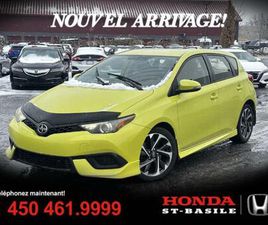 SCION IM 2016 SCION IM HATCHBACK + AUTOMATIQUE + 90,885 KM + CAMERA + MAG