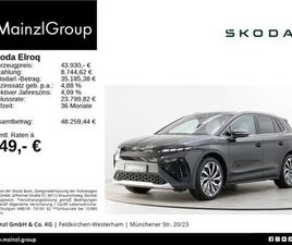 SKODA ELROQ SKODA ELROQ 85 LODGE AHK ACC HUD 4XSHZ 360 WÄPU MATRIX
