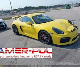 PORSCHE 718 CAYMAN GT4 PORSCHE 718 CAYMAN 2016, GT4, 3.8, OD UBEZPICZALNI 3.8 BENZYNA 385KM