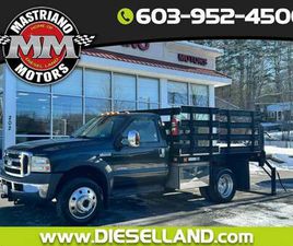 FORD F 550 2005 FORD SUPER DUTY F-550 DRW POWERSTROKE DIESEL FLAT BED TOMMY GATE RUST FREE