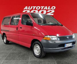TOYOTA HIACE TOYOTA HIACE 2,5 D-4D 100 4OV PITKÄ DX-BUSSI 8-PAIKKAINEN SUOMIAUTO KOUKKU