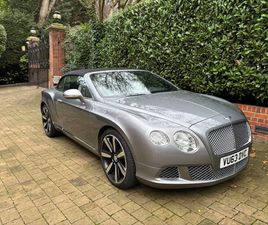 BENTLEY CONTINENTAL GTC 2013 BENTLEY CONTINENTAL GTC MULLINER DRIVING SPECIFICATION. 64000 MILES. FSH. | EBAY UK