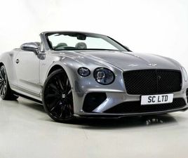 BENTLEY CONTINENTAL GTC SPEED BENTLEY CONTINENTAL 6.0 W12 GTC SPEED CONVERTIBLE 2DR PETROL AUTO 4WD EURO 6 (659 PS)