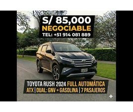 TOYOTA RUSH TOYOTA RUSH 2025 GNV AUTOMÁTICA EN LIMA OCASIÓN
