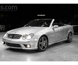 MERCEDES CLK63 AMG, CENA 27 300 €. PĀRDOD MERCEDES-BENZ CLK 63 AMG CABRIOLET 284–390 MHZ) AMG APSKATES - SLUDINĀJUMI