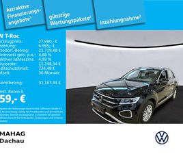 VOLKSWAGEN T-ROC T-ROC STYLE 1.5 TSI LED+ NAVI APPCONNECT PARKASSIST DSG