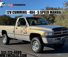 1994 DODGE RAM 2500 4X4 - 12V CUMMINS - 5 SPEED - 1 OWNER