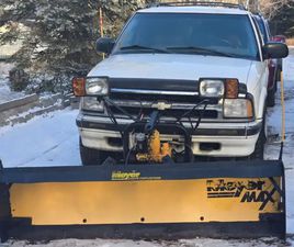 1995 CHEVY BLAZER LT 4.3L VORTEC WITH ANGLE MEYER SNOWPLOW.