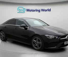 MERCEDES CLA CLA 180 MERCEDES-BENZ CLA CLASS 1.3 CLA180 AMG LINE COUPE 4DR PETROL 7G-DCT EURO 6 (S/S) (136 PS) COMFORT PACK,18'' ALLOY WHEELS SALOON 2022, 13274 MILES, £22600 - 3302