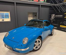 PORSCHE 911 ( 993 ) TARGA 3.6 285CH BVM6 / BLEU TURQUOISE / CUIR / XENONS / GARANTIE 12MOIS
