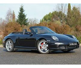 PORSCHE 997.1 CARRERA 4S CABRIOLET BOITE MÉCA NOIR BASALTE MÉTALLISÉ INTÉRIEUR CUIR NOIR PACK CHRONO SPORT PLUS ECHAPPEMENT SPORT INOX SCART BOSE