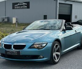 BMW SERIE 6 CABRIOLET 635 BMW 635D CABRIOLET / BLEU MIAMI / 286 CH / ORIGINE FRANCE / SIÈGES ÉLECTRIQUES À MÉMOIRE / NIGHT VISION / GROS SUIVI BMW / MAGNIFIQUE CONFIGURATION / GARANTIE 3