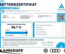 AUDI Q4 SPORTBACK E-TRON 40 AUDI Q4 SPORTBACK E-TRON 40 S-LINE MATRIX-LED+96,7%