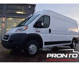 2022 RAM PROMASTER CARGO VAN 159WB HIGH ROOF / 3 PASSAGERS / GAR