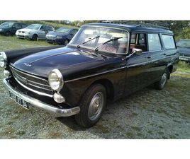 PEUGEOT 404 1965 PEUGEOT 404 NOIR MANUEL, 4 VITESSES CONDUITE À GAUCH...