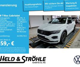 T-ROC CABRIOLET R-LINE BLACK 1.5 TSI DSG LED NAV