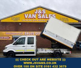 2018 68 VOLKSWAGEN CRAFTER CR35 140 BHP CREW CAB TIPPER LWB 59OOO MLS EURO 6 DIE