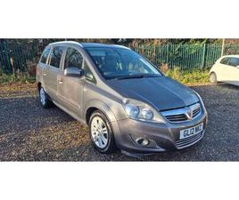 2012 VAUXHALL ZAFIRA 1.6 ZAFIRA DESIGN 5DR MPV PETROL MANUAL