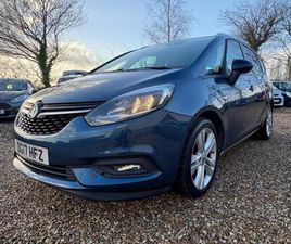 VAUXHALL ZAFIRA 2017 VAUXHALL ZAFIRA TOURER 1.4I TURBO SRI EURO 6 5DR MPV PETROL MANUAL