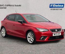 2021 SEAT IBIZA IBIZA 1.0 TSI 110 FR [EZ] 5DR HATCHBACK HATCHBACK PETROL MANUAL