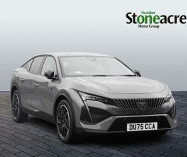 PEUGEOT 408 2025 PEUGEOT 408 1.2 HYBRID 136 GT 5DR E-DSC6 HATCHBACK PETROL AUTOMATIC