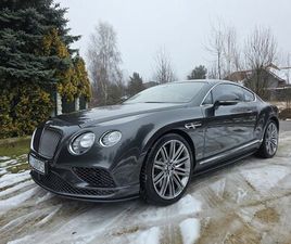 BENTLEY CONTINENTAL GT SPEED W12 2017R. FAKTURA 23% SALON POLSKA CZĘSTOCHOWA PARKITKA • OLX.PL