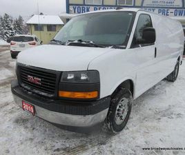 USED 2019 GMC SAVANA 3/4 TON CARGO-MOVING 5 PASSENGER 6.0L - V8.. EXTENDED-CARGO-AREA.. REAR BENCH SEATING.. BARN-DOOR-ENTRANCES.. TOW SUPPORT..