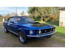 1969 FORD MUSTANG BLEU MANUEL, 4 VITESSES CONDUITE À GAUC...