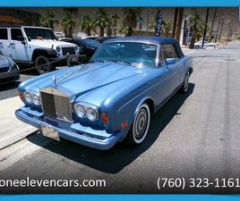 ROLLS ROYCE CORNICHE CABRIOLET 1989 ROLLS-ROYCE CORNICHE CONVERTIBLE XLNT CONDITION FOR ONLY