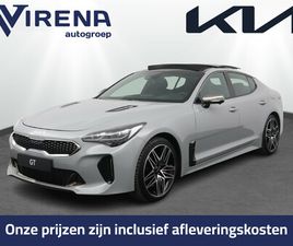 KIA STINGER 3.3 TWIN TURBO V6 AWD GT AUTOMAAT - 370PK - SCHUIF-/KANTELDAK - STOELVERWARMING-/VENTILATIE - LEDER - HUD - 360 CAMERA - FABRIEKSGARANTIE TOT 04-202