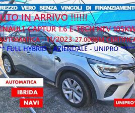 RENAULT CAPTUR E-TECH 1.6 E-TECH FULL HYBRID 145CV*NO VINCOLI FINANZIAM*
