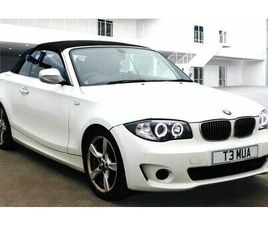 BMW SERIE 1 CABRIO 120 2012 BMW 1 SERIES 2.0TD 120D EXCLUSIVE EDITION CONVERTIBLE AUTO