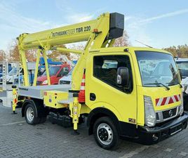 NISSAN CABSTAR NISSAN CABSTAR PODNOŚNIK KOSZOWY 22M RUTHMANN TBR 220 ZWYŻKA WUMAG GSR 14M W BOK P7 WIDELKI