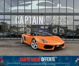LAMBORGHINI GALLARDO 5.2 V10 - 560 - BV E-GEAR ROADSTER LP 560-4 - GARANTIE 12 MOIS