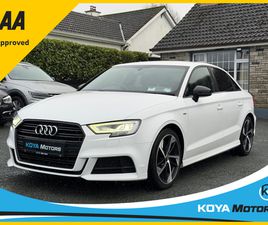 AUDI A3 BERLINE 30 TFSI 1.0 30 TFSI LIMOUSINE 116HP S LINE BLACK EDITION // IRISH CAR FROM NEW // FULL AUDI MAIN DEALER HISTORY // FACTORY BLACK EDITION // FLAT BOTTOM STEERING WHEEL /