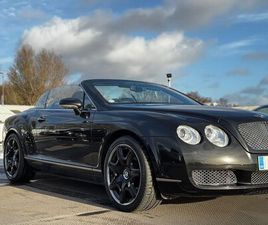 BENTLEY CONTINENTAL GTC BENTLEY CONTINENTAL 6.0 W12 GTC CONVERTIBLE 2DR PETROL AUTO 4WD EURO 4 (560 PS)
