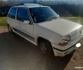 RENAULT SUPER 5 GT TURBO SUPER 5 GT TURBO GTT PH2 1988 BLANC PANDA 2ÈME MAIN TOUTE D'ORIGINE 215000KM HISTORIQUE COMPLET FACTURE ENTRETIEN ET ACHAT CT OK