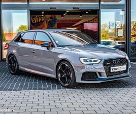 AUDI RS3 SPORTBACK 2.5 TFSI 400 CH QUATTRO GRIS NARDO PACK RS DESIGN BLACK KEYLESS GO SIEGES RS NAPPA SEULEMENT 33 000 KM