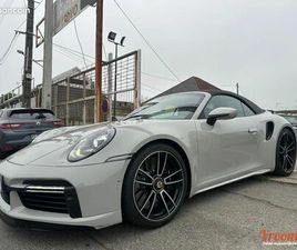 PORSCHE 911 992 CABRIOLET 650CH TURBO S CABRIOLET PDK 1ÈRE MAIN CHALK/MALUS PAYE/SUIVI COMPLET