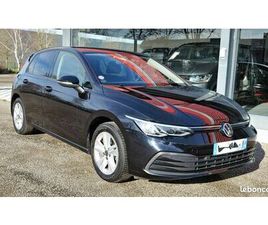 VW GOLF 8 TSI ESSENCE 150CV NOIRE- GPS-LEDS-SIÈGES + VOLANT CHAUFFANT-CAMÉRA REPRISE AUTO, MOTO ET CAMPING-CAR POSSIBLE